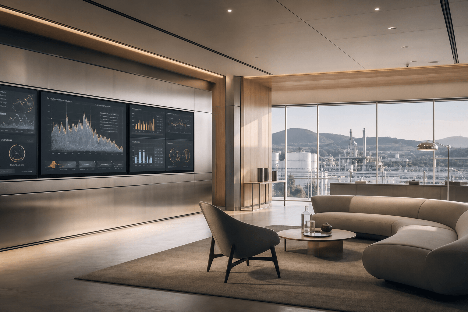 Interior commercial energy control environment